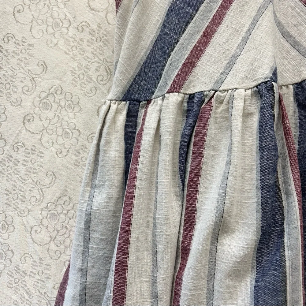 PinkBlush Cotton Striped Halter Neck Maternity Dress size large - Picture 8 of 15